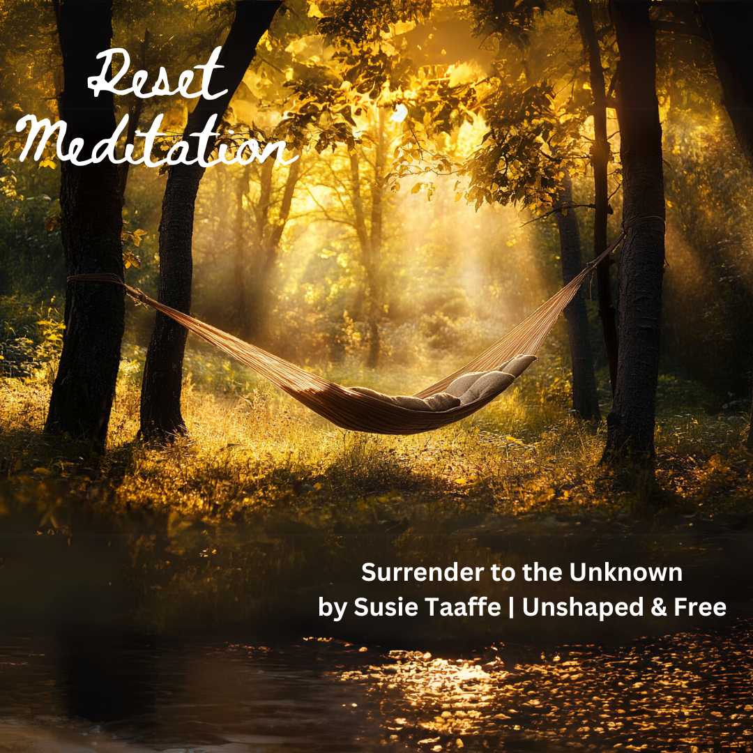 Surrender to the Unknown meditation still.